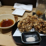 奈良 - きのこのかき揚げ