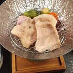 鳥越の宿　三楽園 - 朝食：となみ野ポークの蒸し鍋