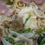 ラーメンたんろん - 冷やしピザまぜそば(2013/5)