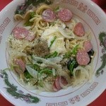 ラーメンたんろん - 冷やしピザまぜそば(2013/5)