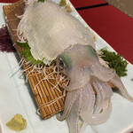 割烹よし田 - 活イカ刺し