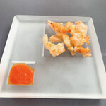 プレゼンテ スギ - ⑤川海老と柑橘トマトソース