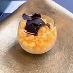 プレゼンテ スギ - ㉑窒素ガスで泡にした蜜柑 蜜柑氷 蜜柑の皮の乾燥焼き 