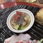 SAKANAYA - 生しらす、茄子のバルサミコ、キャベツ