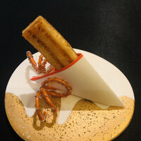 ガストロノミー ジョエル・ロブション - エビとウニのゴーフレット