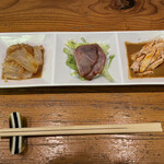 四川食房 福龍 - 前菜３種盛り合わせ