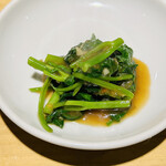 老虎菜 - 空芯菜の炒め(蝦醤)