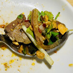 老虎菜 - 牛ハチノスと牛タンの四川麻辣ソース
      牛タン