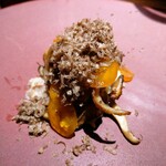 yokoyama - 白子 蟹 発酵里芋 唐墨 天然舞茸