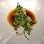 yokoyama - 鰆 大和芋 ヒレ酒 ふぐ子