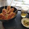 展望レストラン - アサリ串かつ丼　ノンアルコールビール