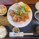 味あい - カキ唐定食（1,210円）