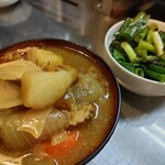 番兵 - カレースープ&塩昆布ネギ