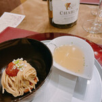 トゥ・ラ・ジョア イズム - 帆立貝のモンブラン