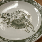 御膳蕎麦 雷門 田川 - 田川さんの取り皿かわいい