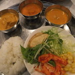 Masara Ato - ランチバイキング(880円)※カレーは、チキン、カボチャ、野菜の３種類