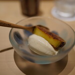 にい留 - 薩摩芋の天ぷらとミルクジェラート