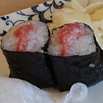 すし徳灑落 - 中落ちっぽいけどどうなんだろう？脂ノリノリ。