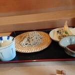 すし徳灑落 - 天せいろ、1200円税込。