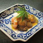 貴馳走坊 あ・うん - スルメイカのワタ、クリームチーズ添え