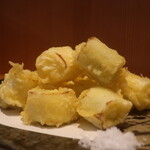 こころや - 下仁田葱の天ぷらアップ