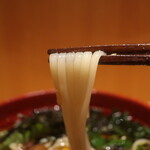 こころや - 大なめこおろしと春菊の稲庭うどん(冷)リフトアップ