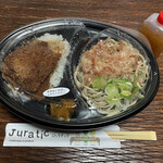 Echizen - おろしそばとソースカツ丼 800円