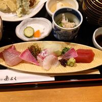 博多 赤らく - 天ぷら・刺身御膳　1,800円