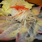 宵 - 地魚のカルパッチョ　800円