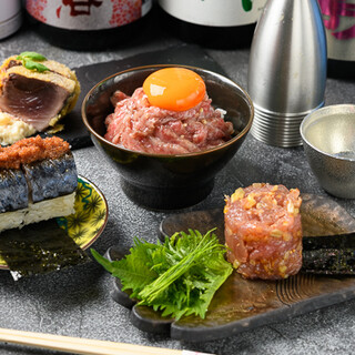 8종의 일본술을 만끽♪ 요리에도 힘을 넣은 유익한 코스◎