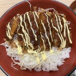 めし処 甲州亭 - 221222木　山梨　めし処 甲州亭　味噌かつ丼大盛Ver2