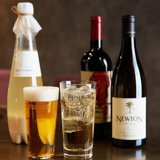 We have a wide variety of wine, champagne, and drinks that go well with meat.