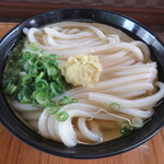 山越うどん - かけ(冷)大＠400円(税込み)