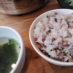 ココグリル - 雑穀ご飯＆スープ