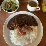 26号くるりんカレー - 煮込み牛すじカレー（大辛）