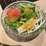 銀座かしわ - 季節野菜のサラダ～産直ファームより～