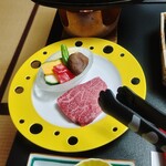 松伯亭あづま荘 - 山形牛ステーキ
