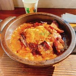 伽哩本舗 - シッカリ下味をつけた豚肉の焼きカレー(Mサイズ)
