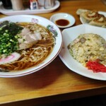 田島ラーメン - Aセット￥1000  手打ち変更+￥100