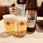 Ushiwaka - 瓶ビール　アサヒ　770円