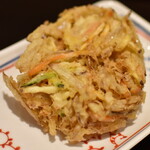 Hanamaru Udon - ４種野菜のかき揚げ（１４０円）２０２２年１２月