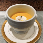 鉄板焼・愛宕 - かぼちゃのスープ