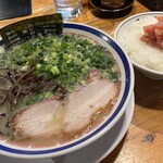 田中商店 - 【再訪】ネギらーめん＋明太子ごはん