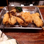 串かつ 七福神 - ヤングコーン/まいたけ/ブロッコリー/若鶏/へれとんかつ