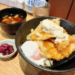 立呑み天ぷらKIKU - 【とり天丼 ¥1,200】