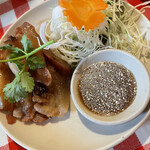 コ！ピーピー 溝の口店 - 豚肉のグリルとサラダ