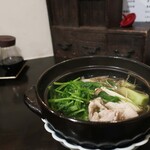 きらんしょ - せりと鶏肉のお鍋