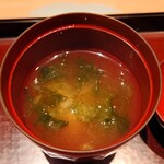 わたなべ - アオサの味噌汁
