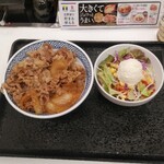 Yoshinoya - 牛丼大盛り、ポテトサラダ