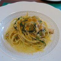 リストランテ アクアパッツァ - コンフィしたイナダのスパゲッティーニ唐墨を添えて